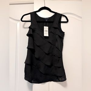BNWT Tommy Hilfiger sleeveless blouse with asymmetrical detailing - Size XS